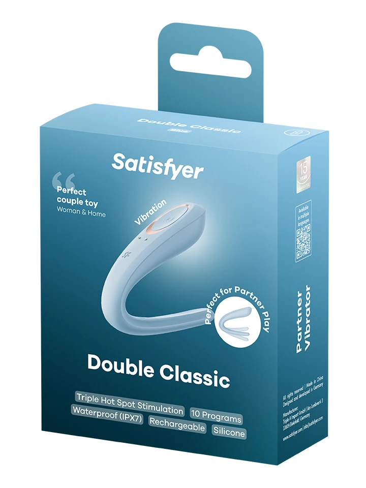Satisfyer Double Classic Partner Vibrator - Couples vibrator 7 [full]