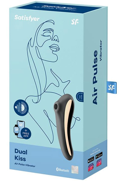 Satisfyer Dual Kiss Black - Air pressure vibrator 5