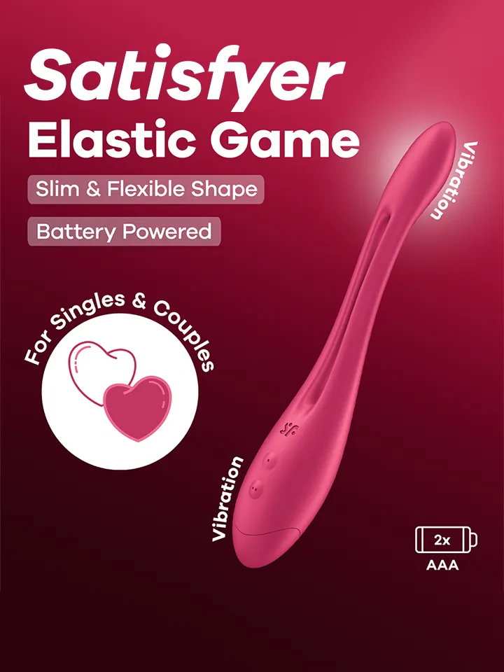 Satisfyer Elastic Game Pink Battery Series - Couples vibrator 1 [full]