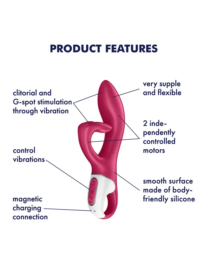 Satisfyer Embrace Me Rabbit Vibrator Berry - Rabbit vibrator 2 [full]