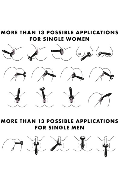 Satisfyer Endless Fun Multi-Use Vibrator Black - Couples vibrator 4