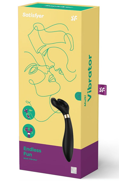 Satisfyer Endless Fun Multi-Use Vibrator Black - Couples vibrator 5