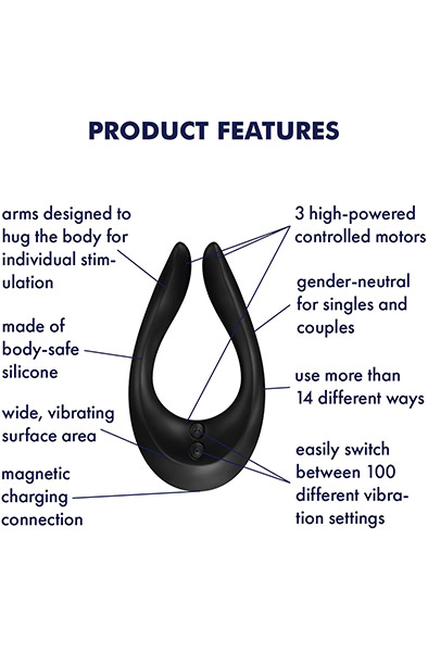 Satisfyer Endless Joy Black - Couples vibrator 2