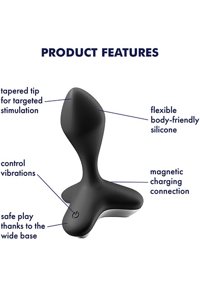 Satisfyer Game Changer Black - Vibrating anal plug 2