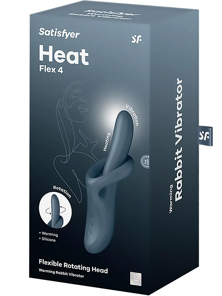Satisfyer Heat Flex 4 Grey - G-spot vibrator 5