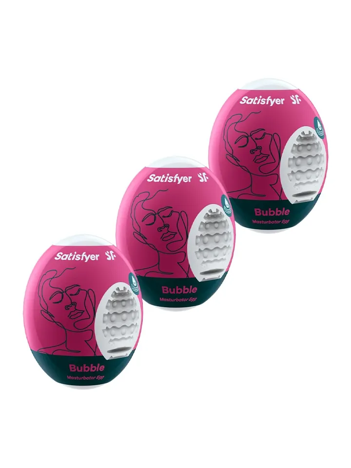 Satisfyer Masturbator Egg Bubble 3-pack - Run eggs 1 [full]