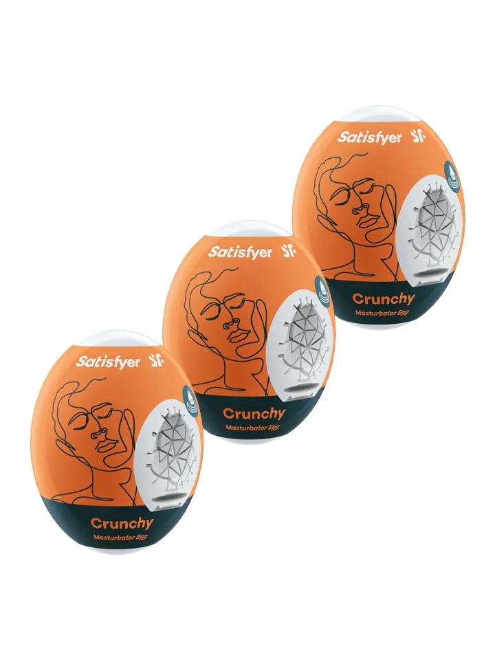 Satisfyer Masturbator Egg Crunchy 3-pack - Run eggs 1 [full]