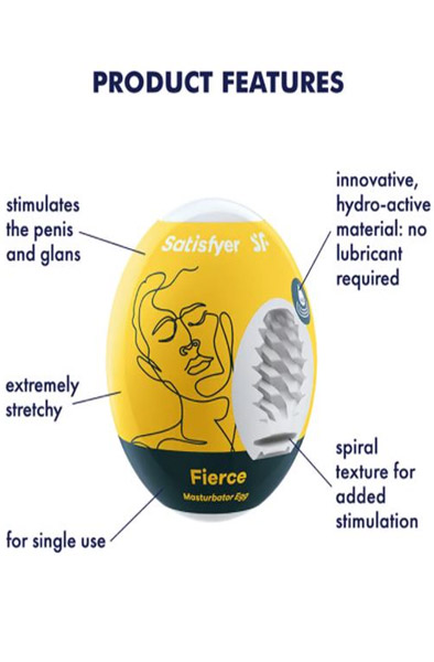 Satisfyer Masturbator Egg Fierce 3-pack - Run eggs 2