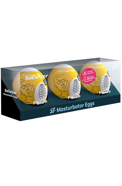 Satisfyer Masturbator Egg Fierce 3-pack - Run eggs 4