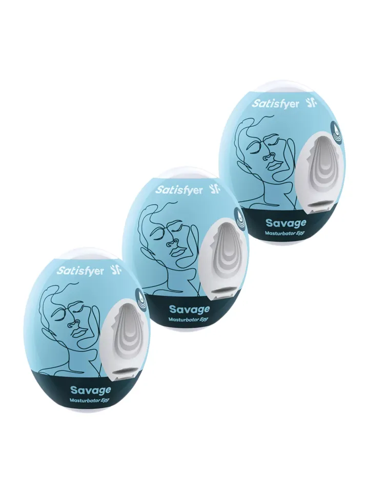 Satisfyer Masturbator Egg Savage 3-pack - Run eggs 1 [full]