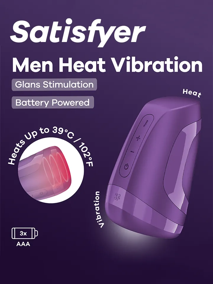 Satisfyer Men Heat Vibration Battery Powered - Vibrating masturbator 1 [full]