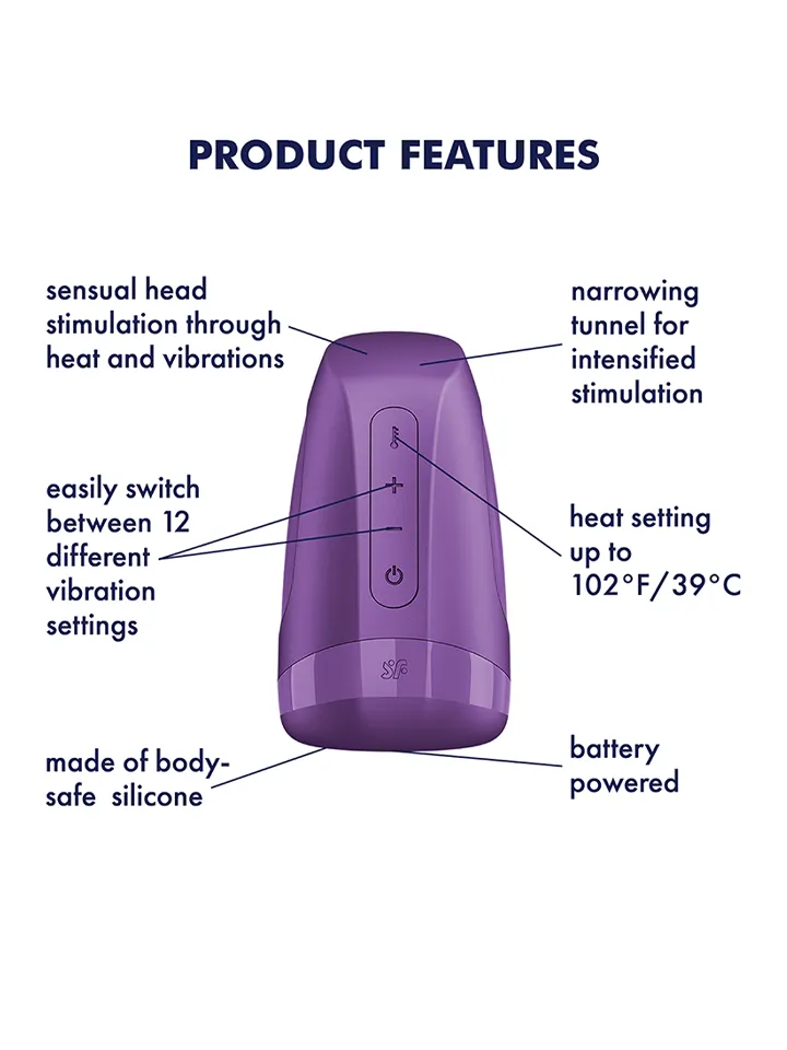 Satisfyer Men Heat Vibration Battery Powered - Vibrating masturbator 2 [full]