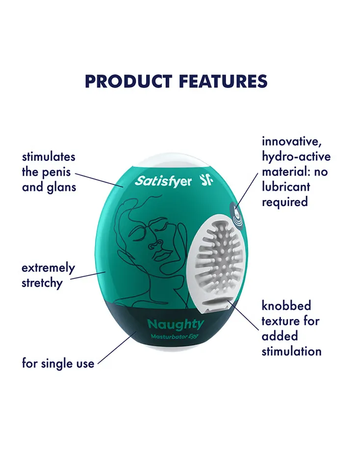 Satisfyer Naughty Masturbator Egg 3-pack - Run eggs 2 [full]