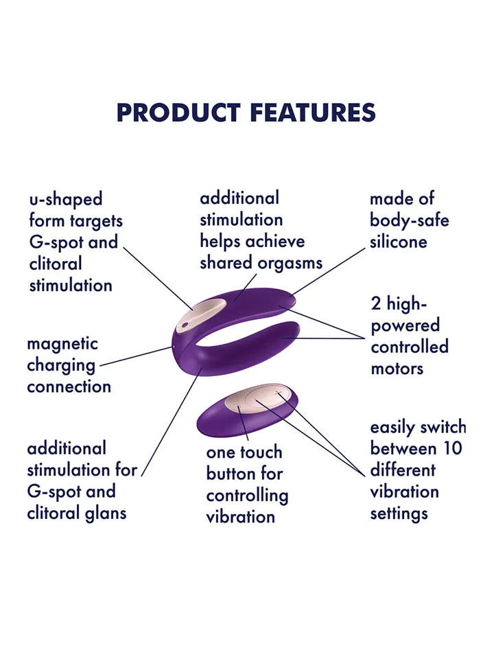 Satisfyer Partner Plus Remote - Remote-controlled couples vibrator 2 [full]