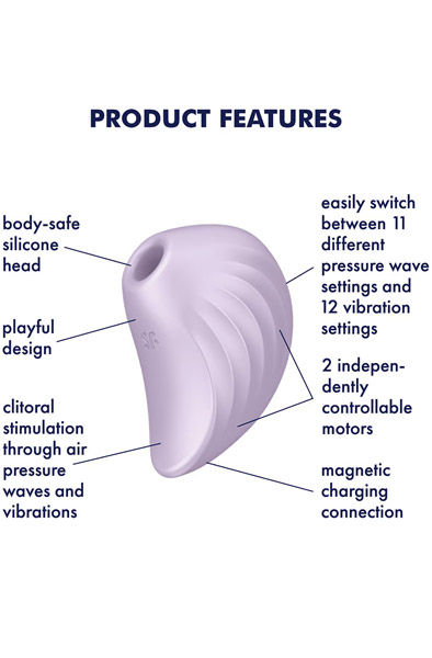 Satisfyer Pearl Diver Violet - Air pressure vibrator 2