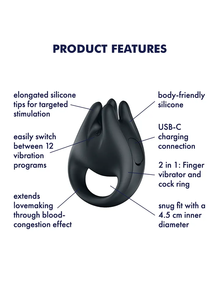 Satisfyer Perfect Pair 1 Black - Vibrating penis pump 2 [full]