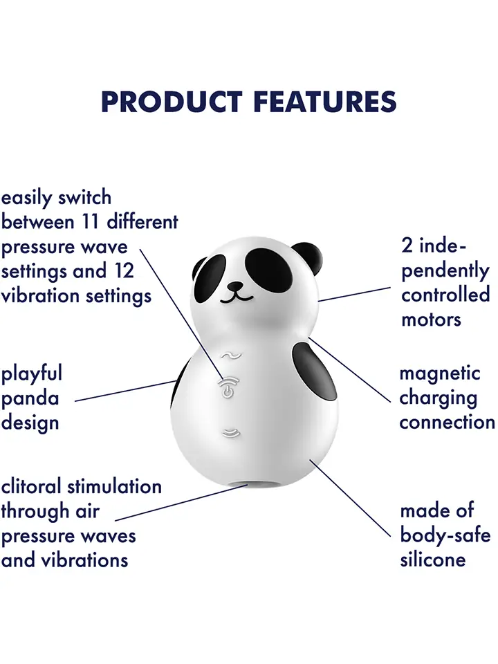 Satisfyer Pocket Panda Air Pulse Vibrator - Air pressure vibrator 2