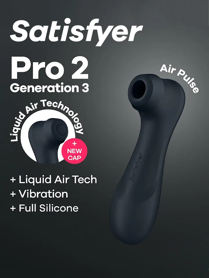 Satisfyer Pro 2 Generation 3 With Liquid Air Black - Air pressure vibrator 1 [full]