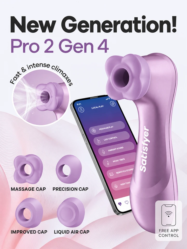 Satisfyer Pro 2 Generation 4 Amethyst - Air pressure vibrator 1 [full]