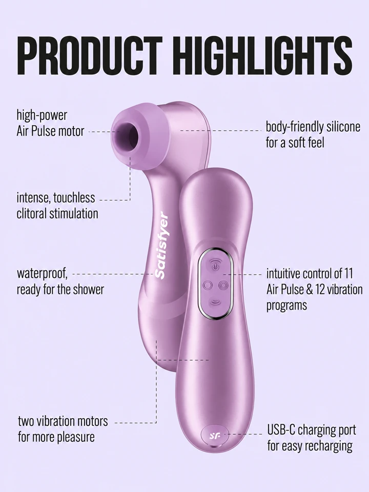 Satisfyer Pro 2 Generation 4 Amethyst - Air pressure vibrator 2 [full]