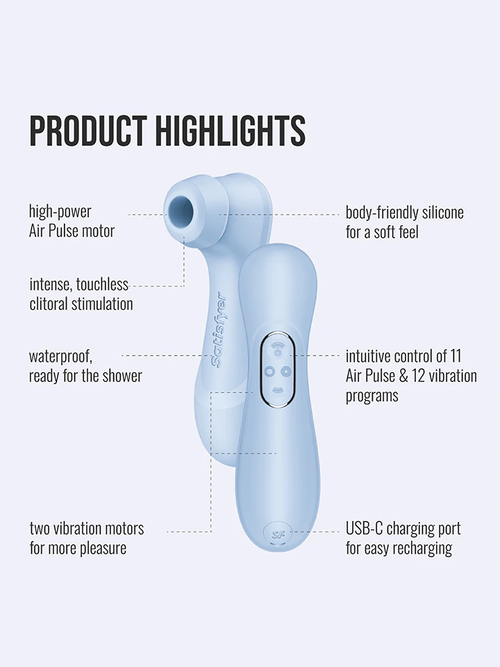 Satisfyer Pro 2 Generation 4 Serene Blue - Air pressure vibrator 2 [full]