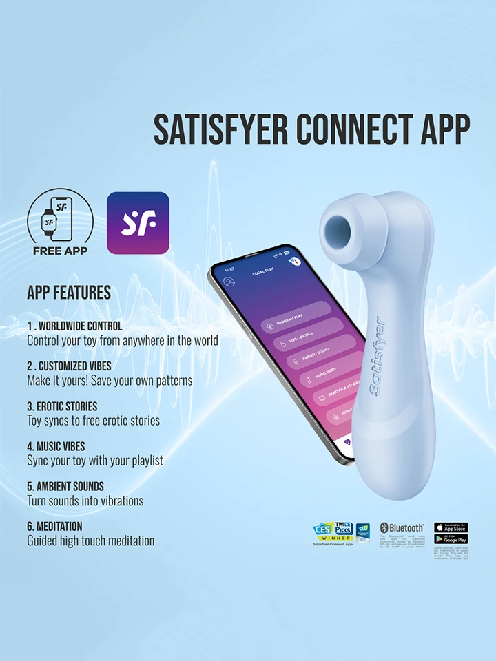 Satisfyer Pro 2 Generation 4 Serene Blue - Air pressure vibrator 4 [full]