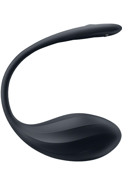 Satisfyer Ribbed Petal App Vibrator Black - App-gesteuertes Vibro-Ei 3