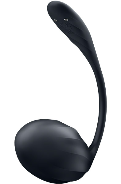 Satisfyer Ribbed Petal App Vibrator Black - App-gesteuertes Vibro-Ei 4