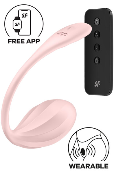 Satisfyer Ribbed Petal App Vibrator - App-gesteuertes Vibro-Ei 1