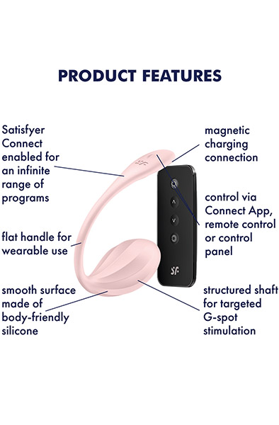 Satisfyer Ribbed Petal App Vibrator - App-gesteuertes Vibro-Ei 2