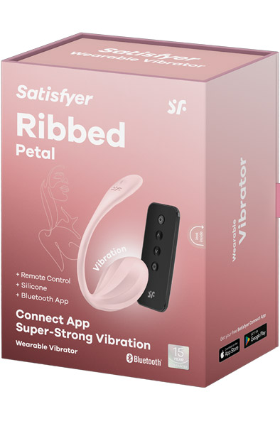 Satisfyer Ribbed Petal App Vibrator - App-gesteuertes Vibro-Ei 5