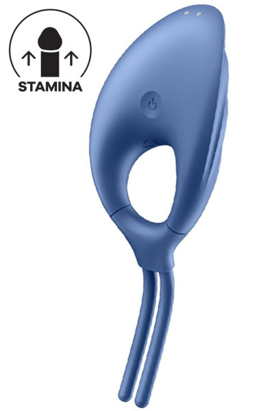 Satisfyer Swordsman Vibrating Cock Ring Blue - Vibrating cock ring 1