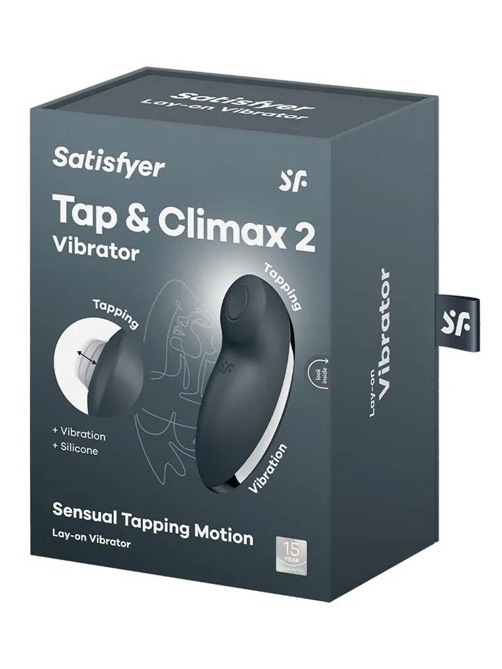 Satisfyer Tap & Climax 2 Grey - Clitoral vibrator 4 [full]
