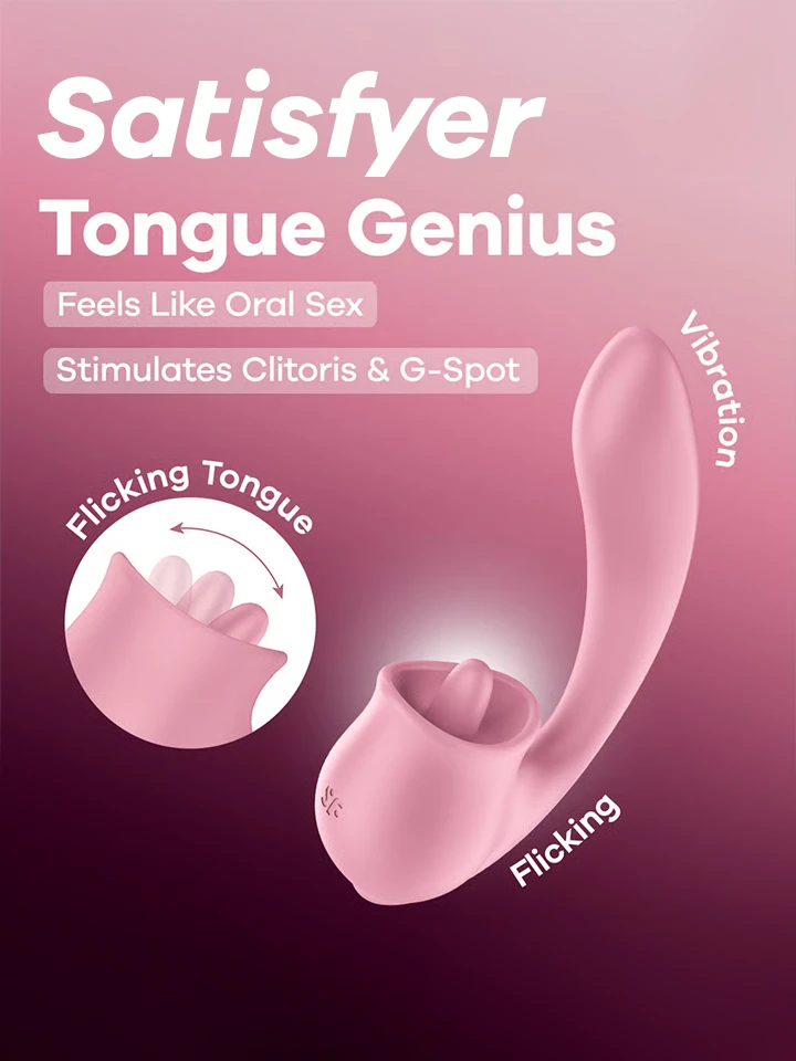 Satisfyer Tongue Genius Clitoral & G-Spot Stimulator - G-spot vibrator 1 [full]