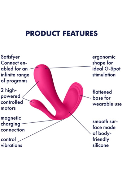 Satisfyer Top Secret+ Connect App Pink - G-Punkt-Vibrator 2