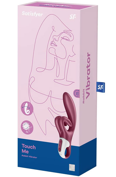 Satisfyer Touch Me Rabbit Vibrator Red - Rabbit vibrators 4