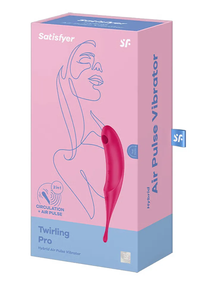 Satisfyer Twirling Pro Red - Air pressure vibrator 3 [full]