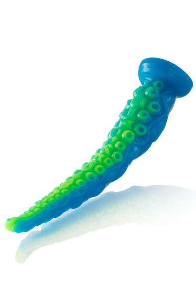 Scylla Fluorescent Tentacle Dildo 25,5 cm - Dragon dildo 3
