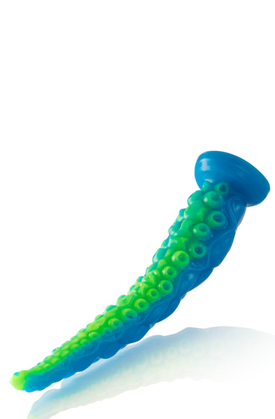 Scylla Fluorescent Tentacle Dildo 31,5 cm - Dragon dildo 3