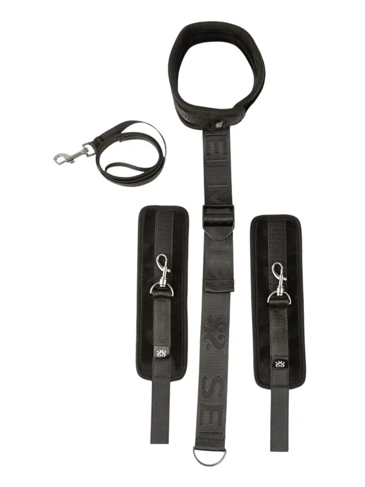 Sei Mio Adjustable Neck & Wrist Restraint Kit - Handcuffs & necklaces 2 [full]