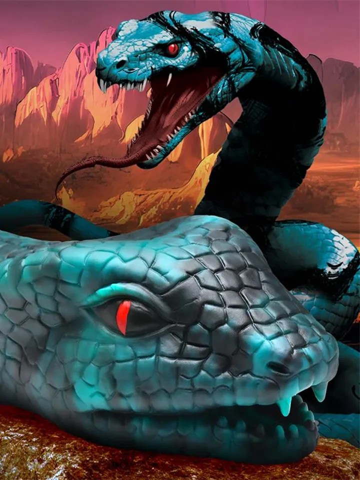 Serpentine Snake Silicone Masturbator - Masturbator 1 [full]