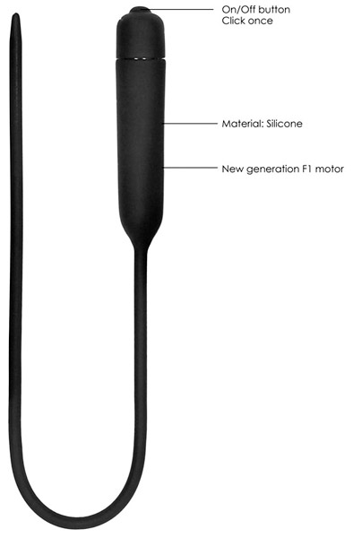 Silcone Vibrating Bullet Plug Extra Long - Vibrierender Dilator 3