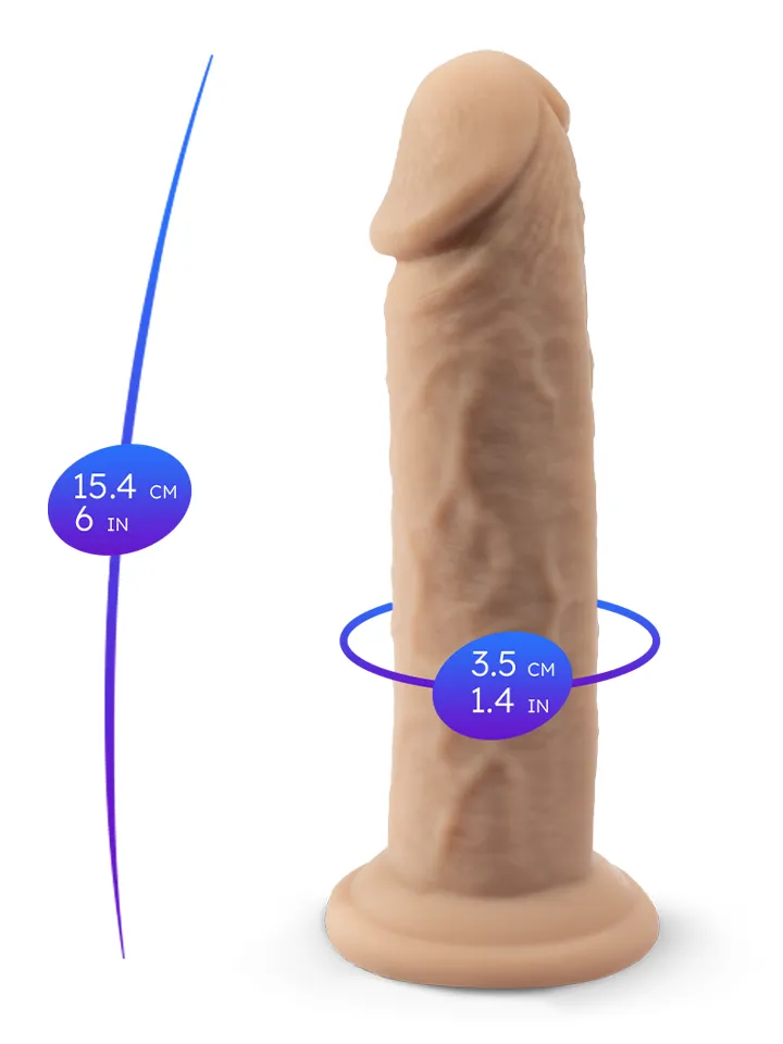 Silex-D Real Skin Model 2 15,4 cm - Lifelike dildo 3 [full]