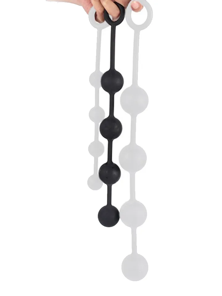 Silicone Anal Balls Quarty M 35 cm - Extra girthy anal beads 1 [full]