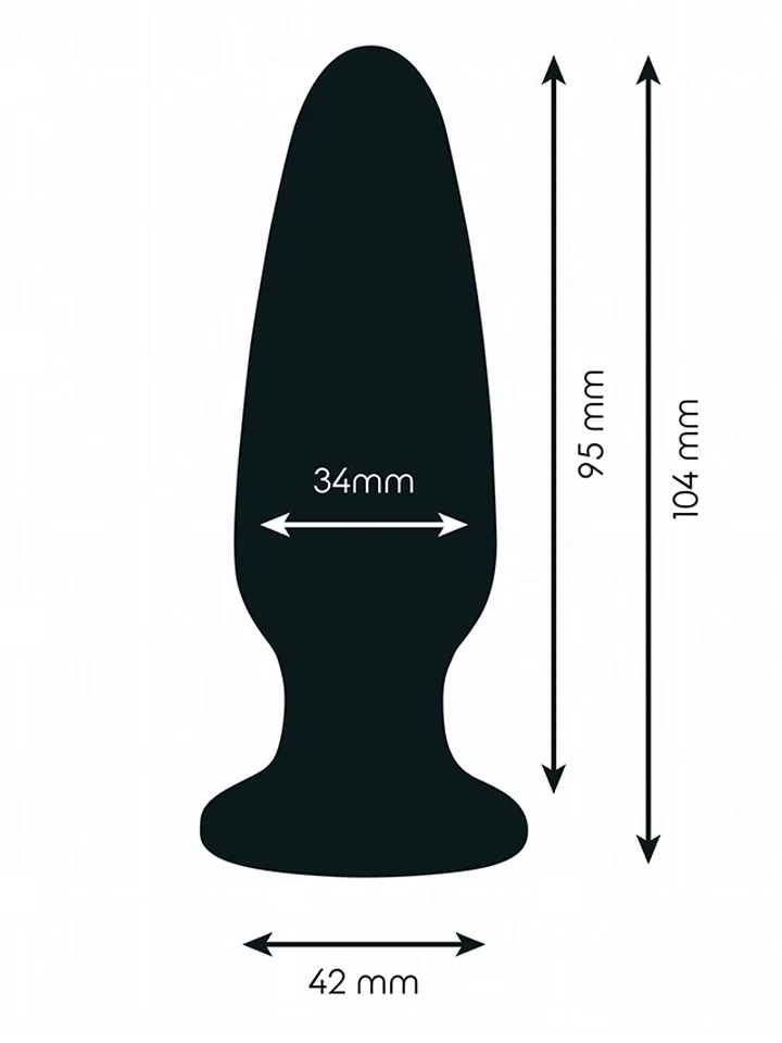 Silicone Anal Plug With Jewel 10,4 cm - Anal plug 3 [full]