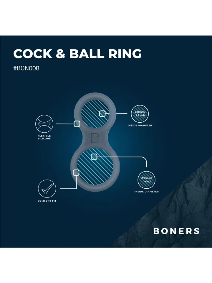 Silicone Cock Ring & Ball Stretcher - Penis & scrotum rings 2 [full]