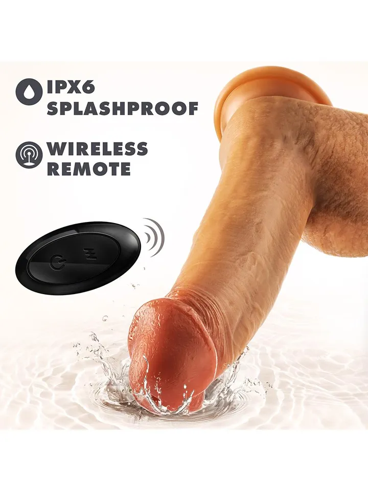 Silicone Dr. Phillips Thrusting Dildo 21,6 cm - Vibrating dildo 3 [full]