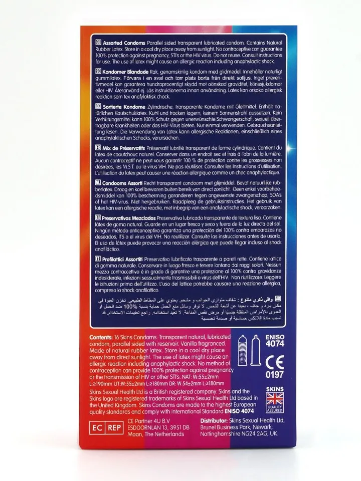 Skins Assorted Condoms 16-pack - Mix pack condoms 3 [full]