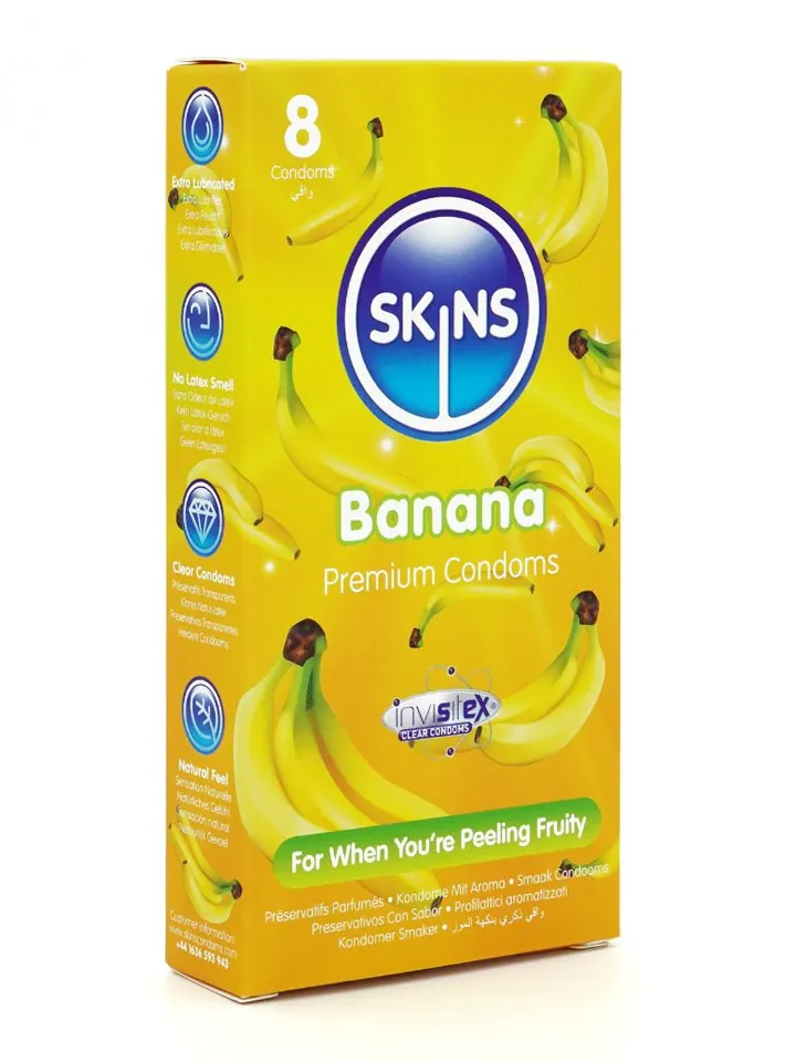Skins Banana Condoms 8-pack - Condoms 1 [full]