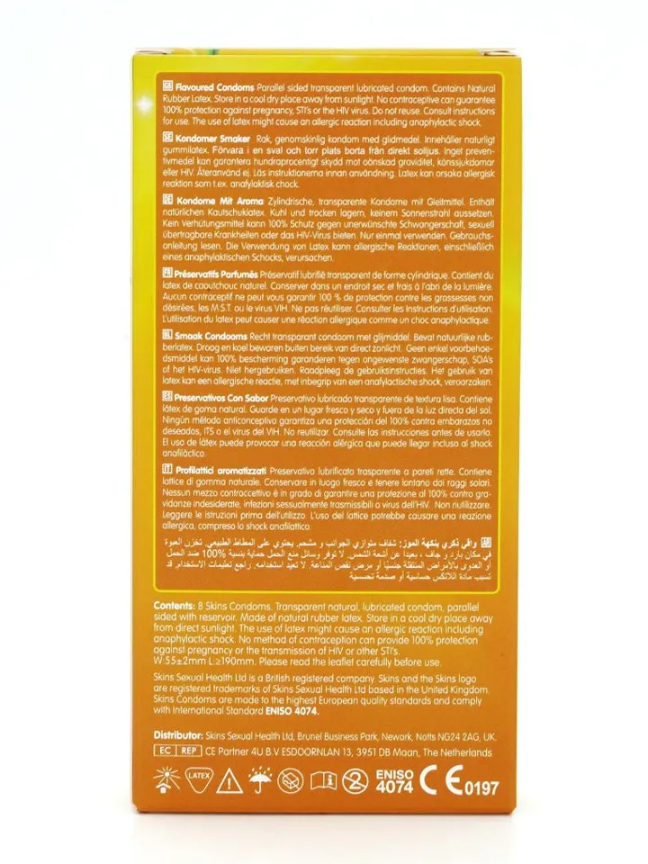 Skins Banana Condoms 8-pack - Condoms 3 [full]